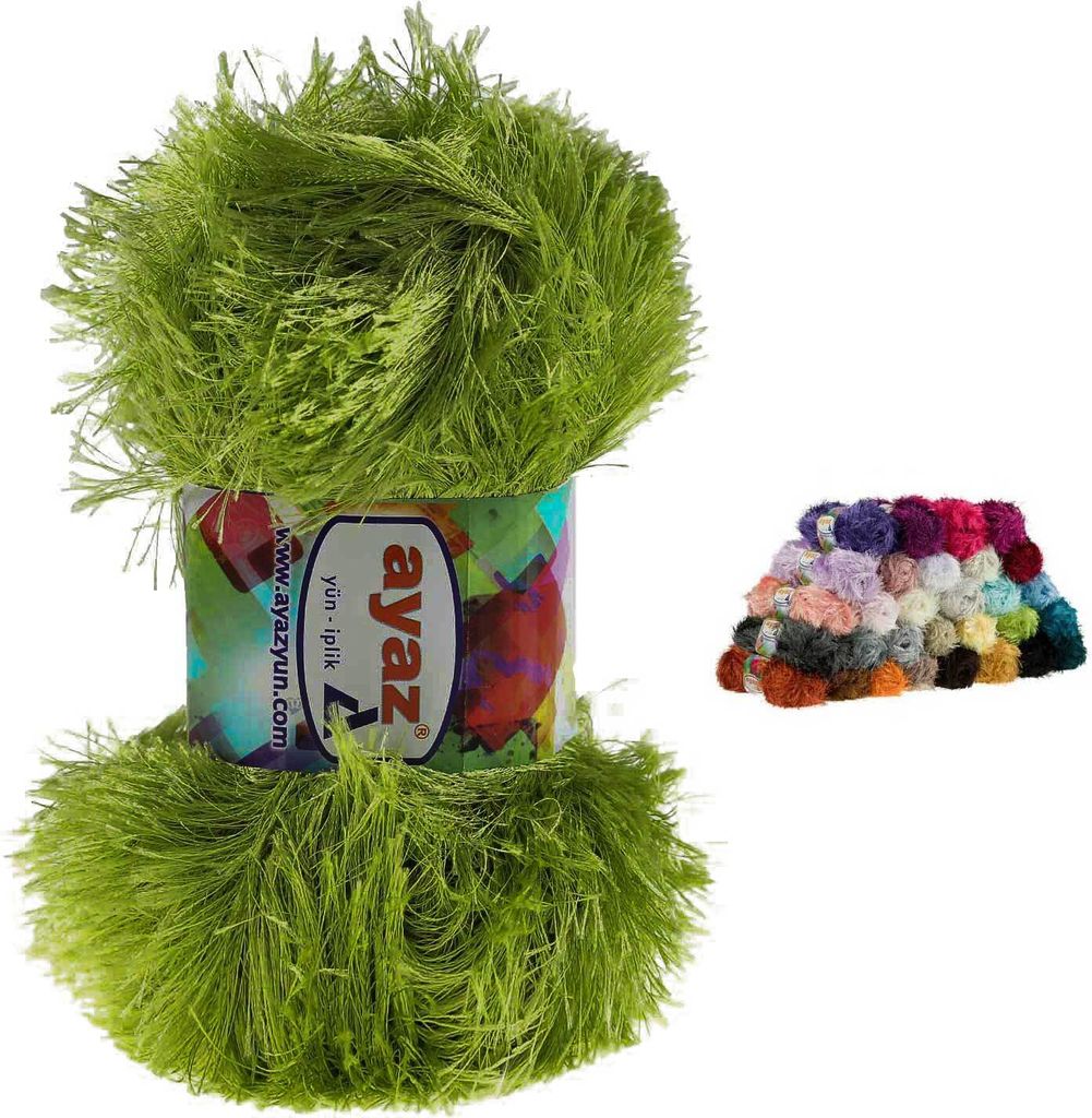 Fransenstrickgarn Yumos 140m/100g Fancy Strickgarn Garn Produktbild 