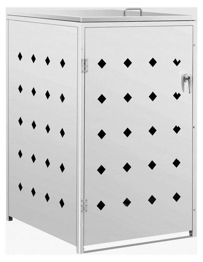 Mülltonnenbox für 1 Tonne 240 L aus Edelstahl