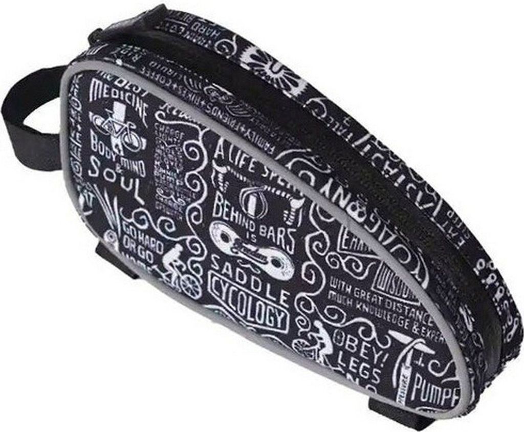 Cycology Wisdom Black 0.65l Oberrohrtasche Silber Silber One Size