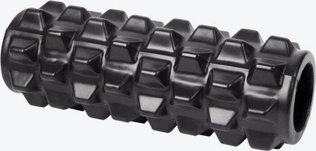 Fitness-Roller - Yoga-Trainings-Set - 12 x 33 cm schwarz