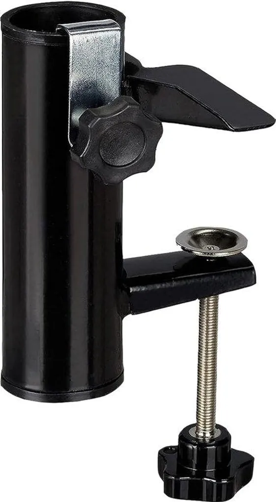 Fixation parasol de balcon pour gagner de la place, métal blanc robuste
