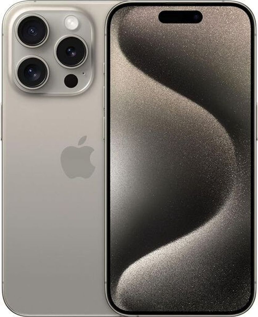 Apple iPhone 15 Pro 5G 8GB RAM 128GB Dual Sim Natur Titan Produktbild 