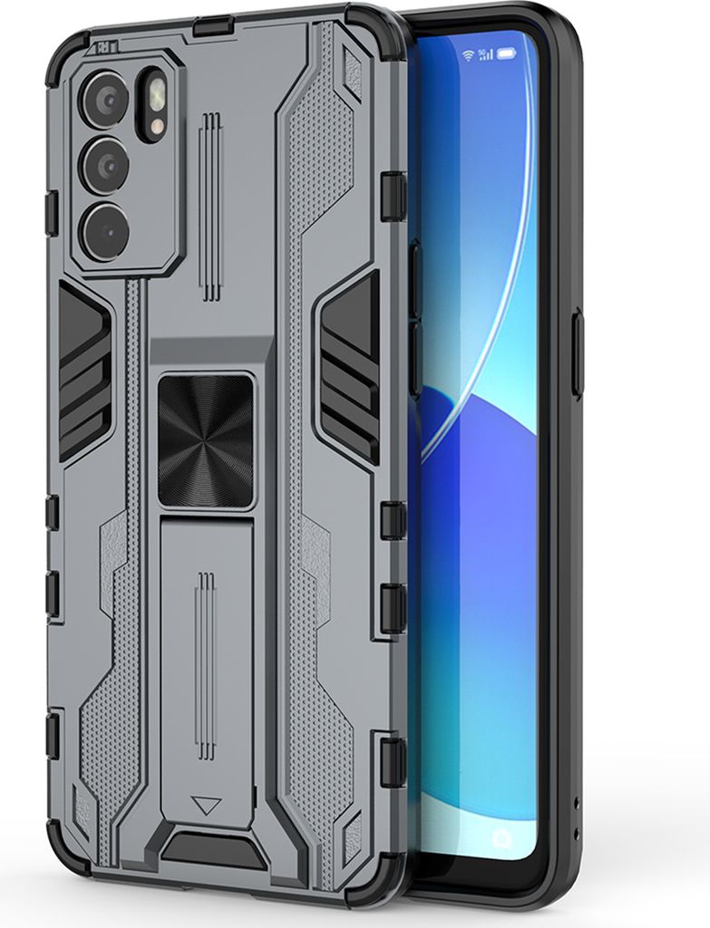 OPPO Reno 6 Hülle, Dual Layer PC TPU Bumper Stoßfest Produktbild 