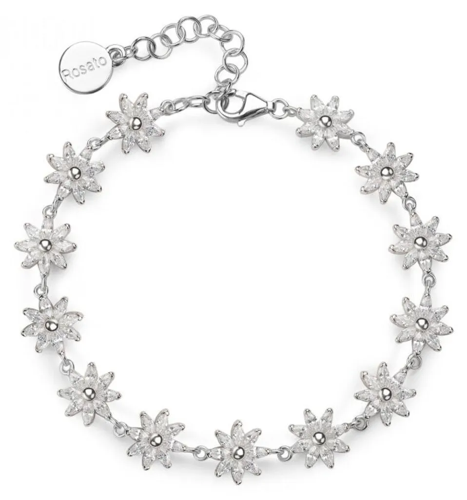 Bracelet brillant fleur Gaia RZGA69 - Pierres de zircone haute qualité