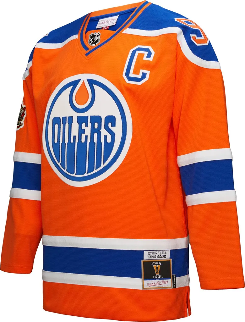 Maillot de Hockey NHL Connor McDavid Oilers Edmonton 2016 Coloris Dark