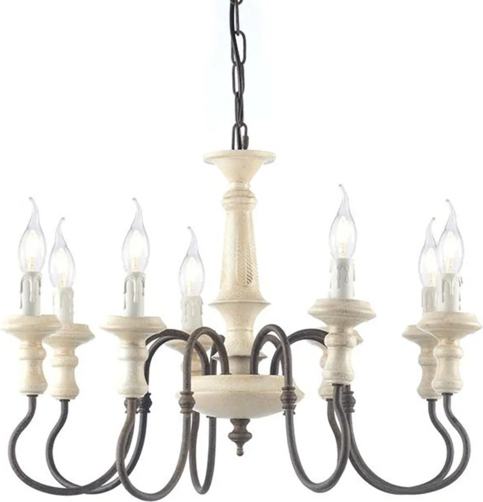 Grand luminaire suspendu pour table à manger style industriel rouillé