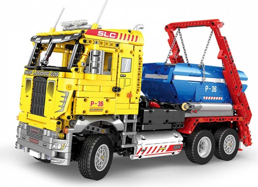 Reobrix 22016 RC Container LKW Klemmbaustein Müllfahrzeug Produktbild 