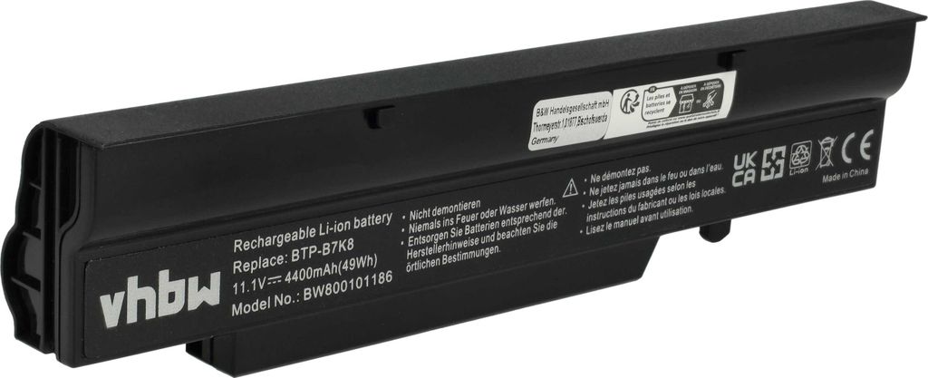 vhbw Akku kompatibel mit Fujitsu Amilo V3405, V3525, V3505, Produktbild 