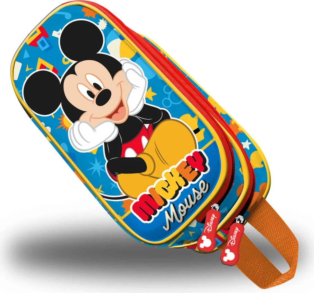 Regalo Perfetto: Astuccio Disney Mickey Mouse Glad 3D Doppio Blu