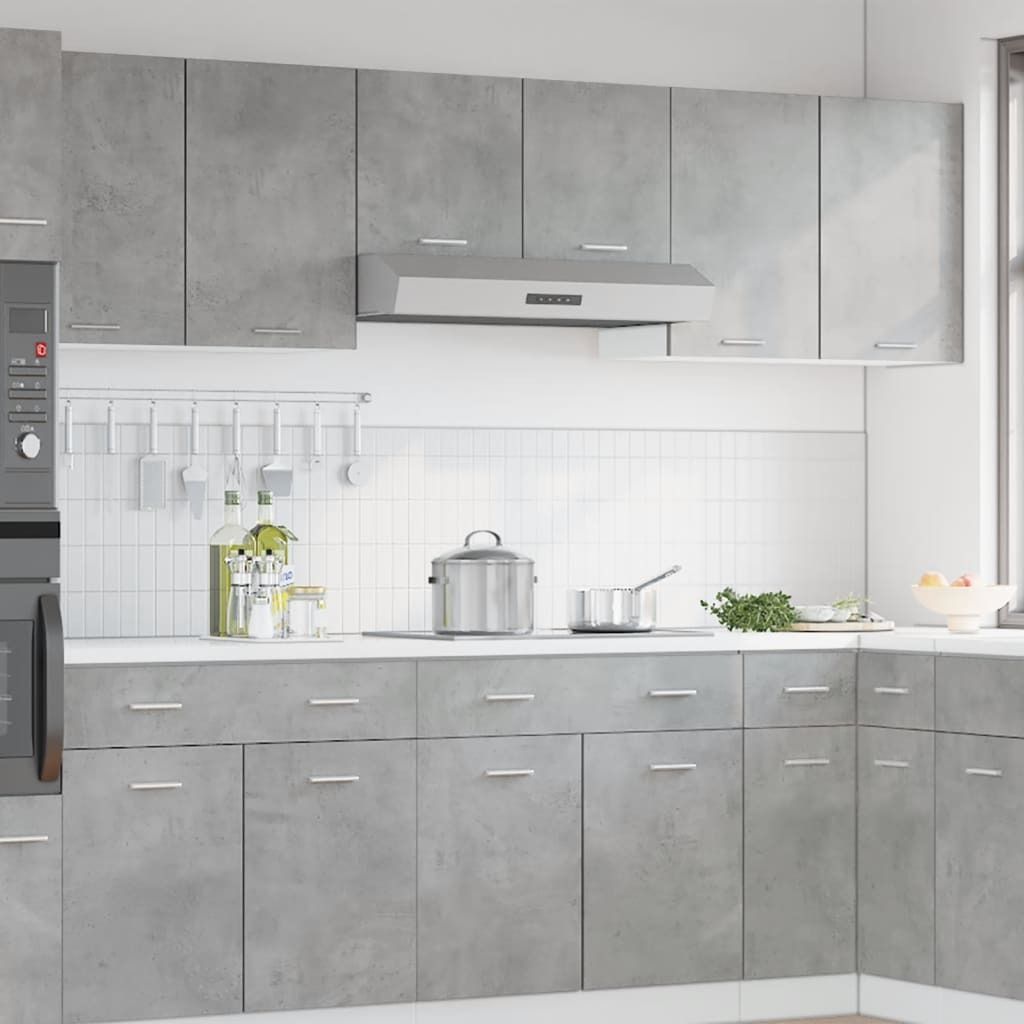 vidaXL Hängeschrank Betongrau 80x31x60 cm Holzwerkstoff Produktbild 7