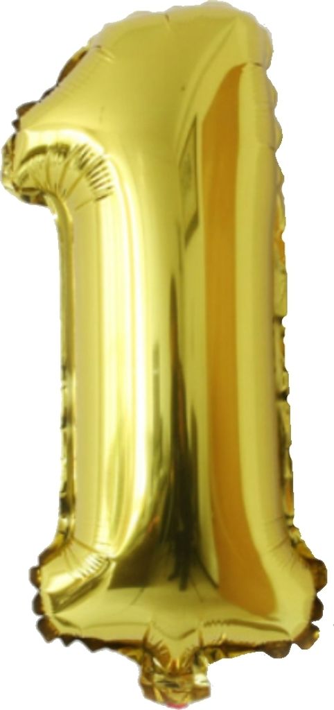 Zahl Luftballon XL 75CM Nummer Folienballon Gold 1 Produktbild 