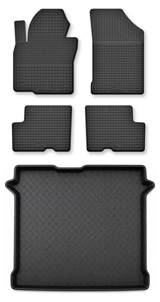 Alfombrillas de goma + bandeja de maletero para Dacia Imagen del producto 