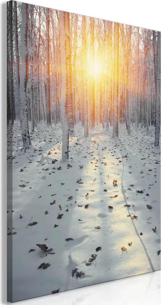 Quadro su Tela Pomeriggio d'Inverno 60x90 cm | Paesaggi Neve Moderni