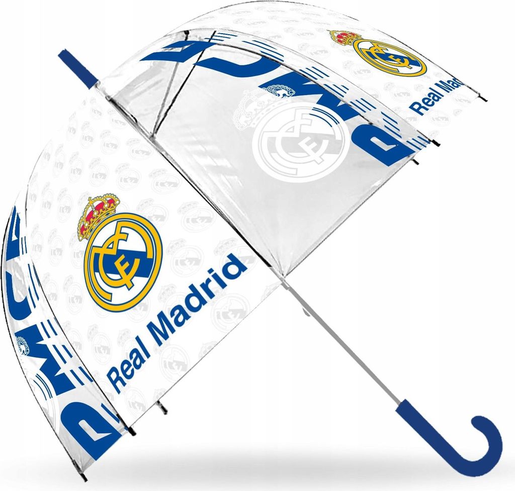 Ombrello Real Madrid per bambini 70 cm con stemma Immagine del prodotto 