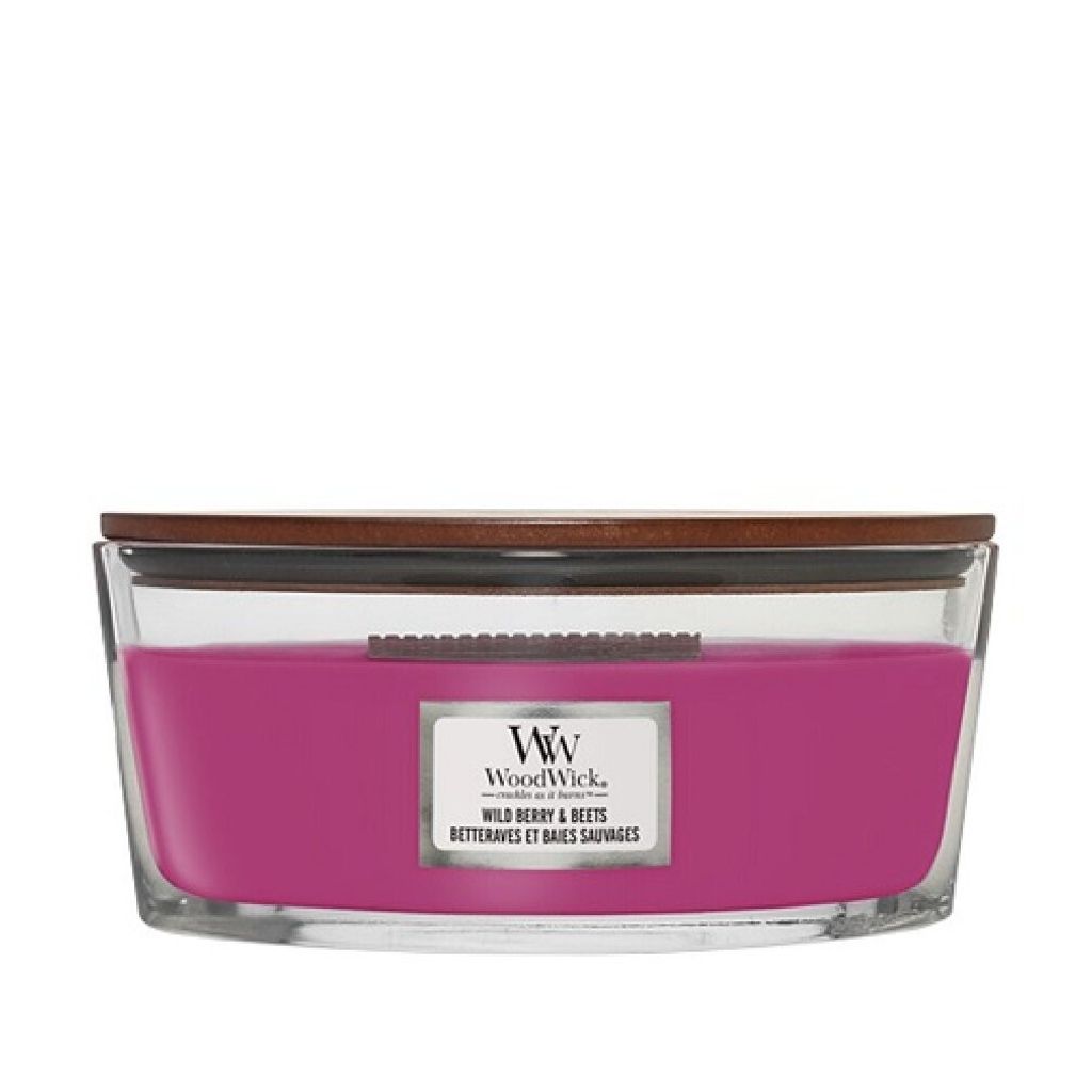 Candela profumata WoodWick Wild Berry & Beets con stoppino Immagine del prodotto 