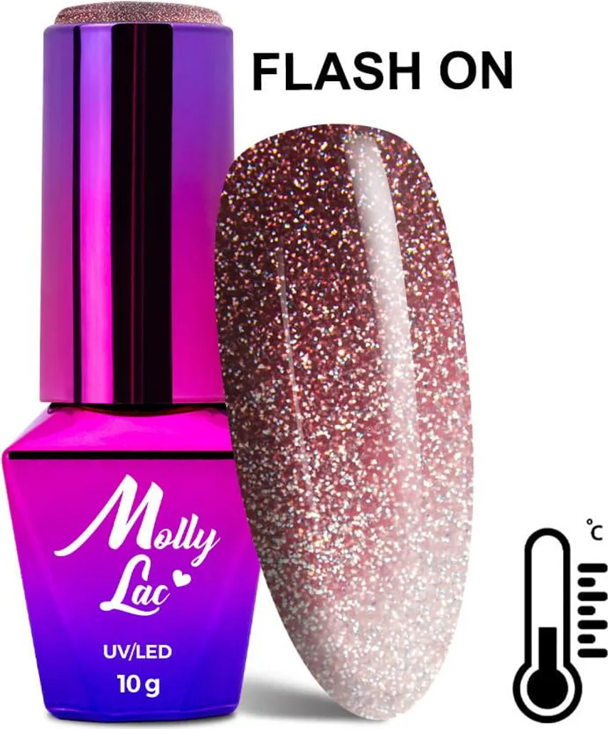 Vernis Semi-Permanent Changeant MollyLac 692 pour Manucure de Soirée 10g