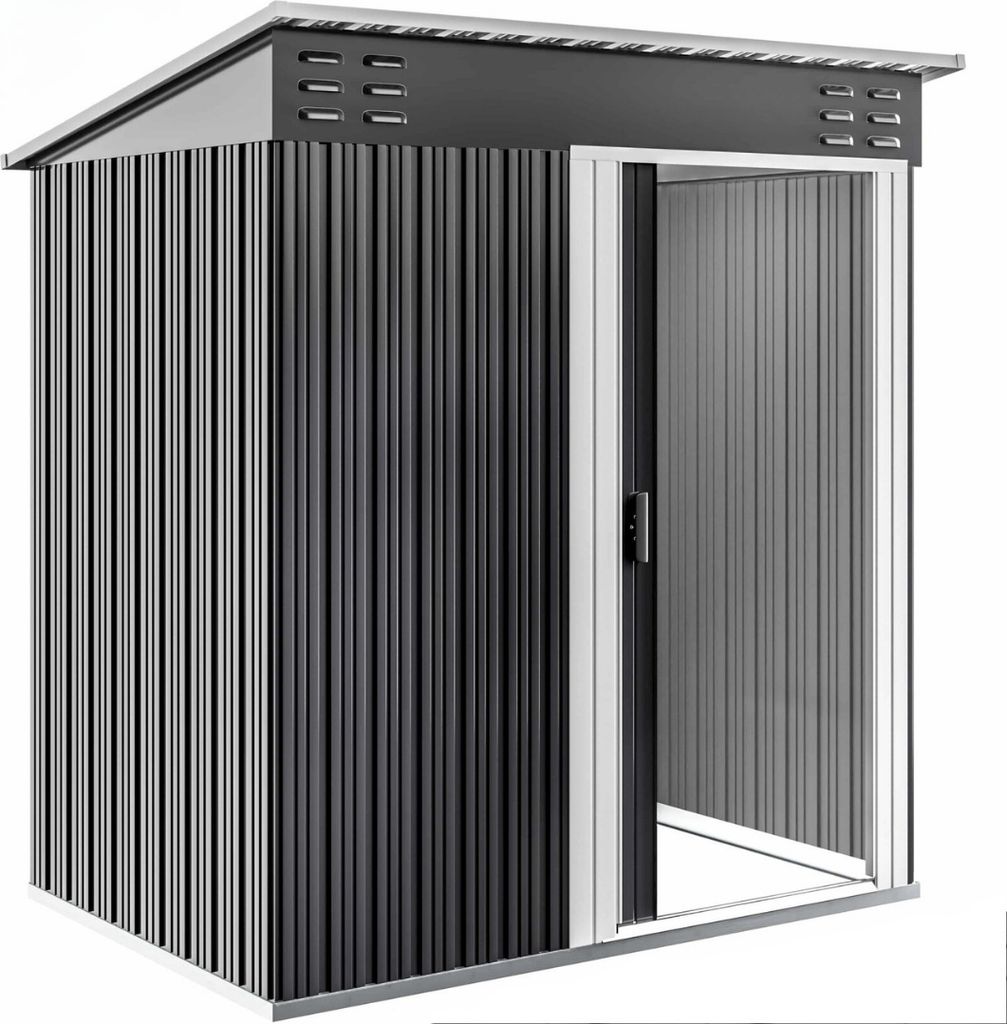 Casetta per attrezzi da giardino M, 162x86x181cm, antracite Immagine del prodotto 