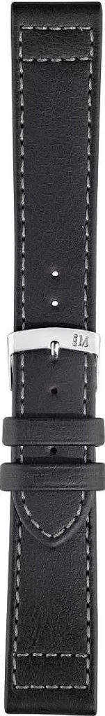 Bracelet de montre en cuir noir Morellato pour hommes, modèle sport 24mm