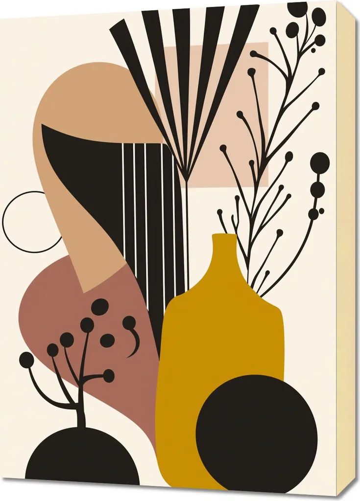 Image Murale 50x70 cm Design Collage de motifs aux finitions mates