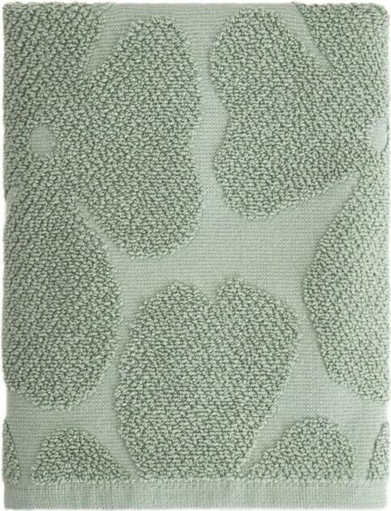 HOMLA FLORES Pistazien-Jacquard-Handtuch 50x90 cm