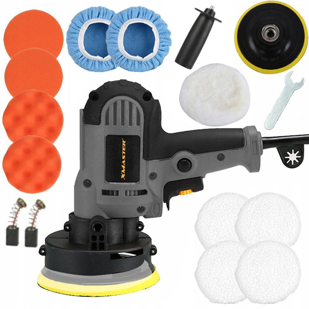 XMaster Polierschleifer 700W, Autopoliermaschine, Poliermaschine, Polierer Set, Stufenlos geschwindigkeitsverstellbares, Multifunktion Metallwachs