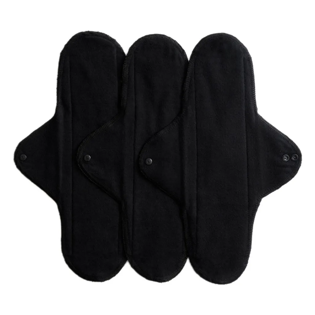 Serviette Hygiénique Lavable de Nuit ImseVimse Black Gr. 3 Flux Abondant