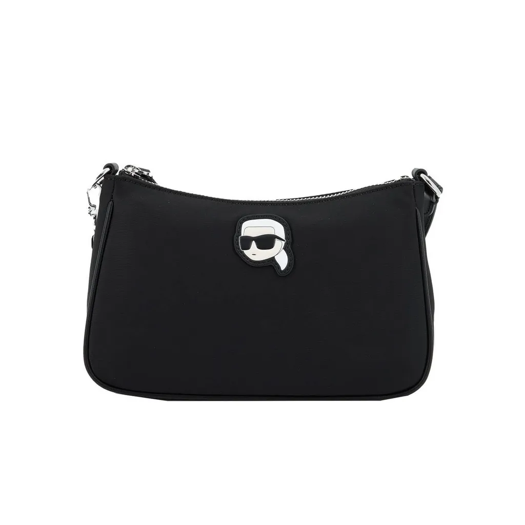 Sac Karl Lagerfeld K/Ikonik 2.0 Nylon Sm Zip Noir - Sacoche Femme Chic