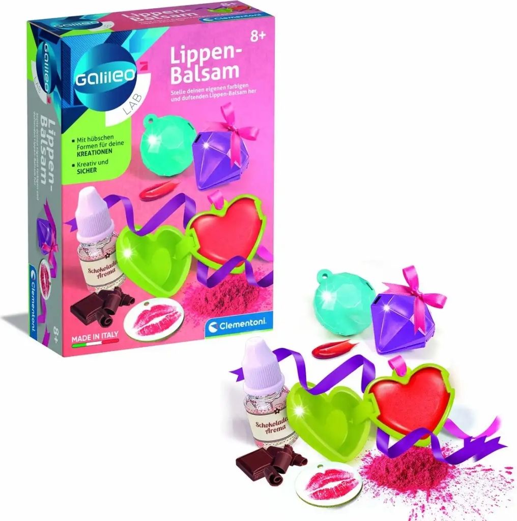 Clementoni Galileo Lab Lippen-Balsam, Make-up-Set für Produktbild 