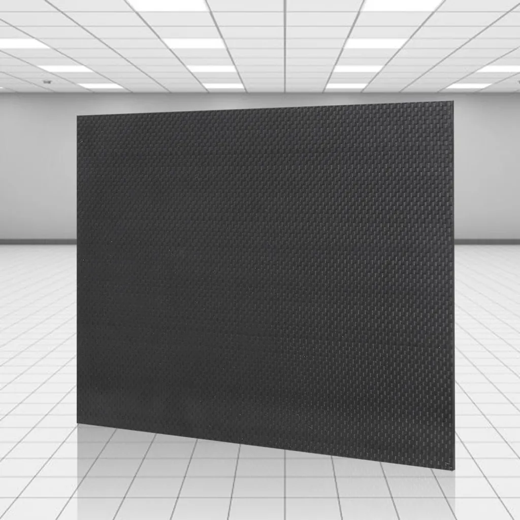 Panneau de carbone composite brillant 200x300mm - Plaque 1.5mm Twill