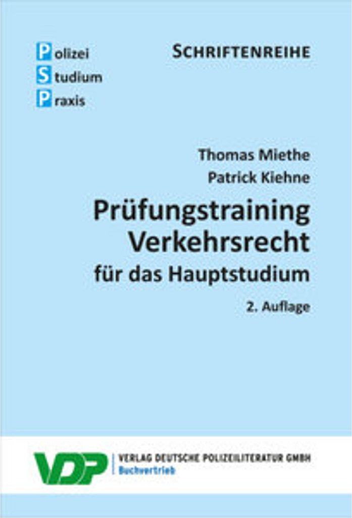 Prüfungstraining Verkehrsrecht für das Hauptstudium Image du produit 