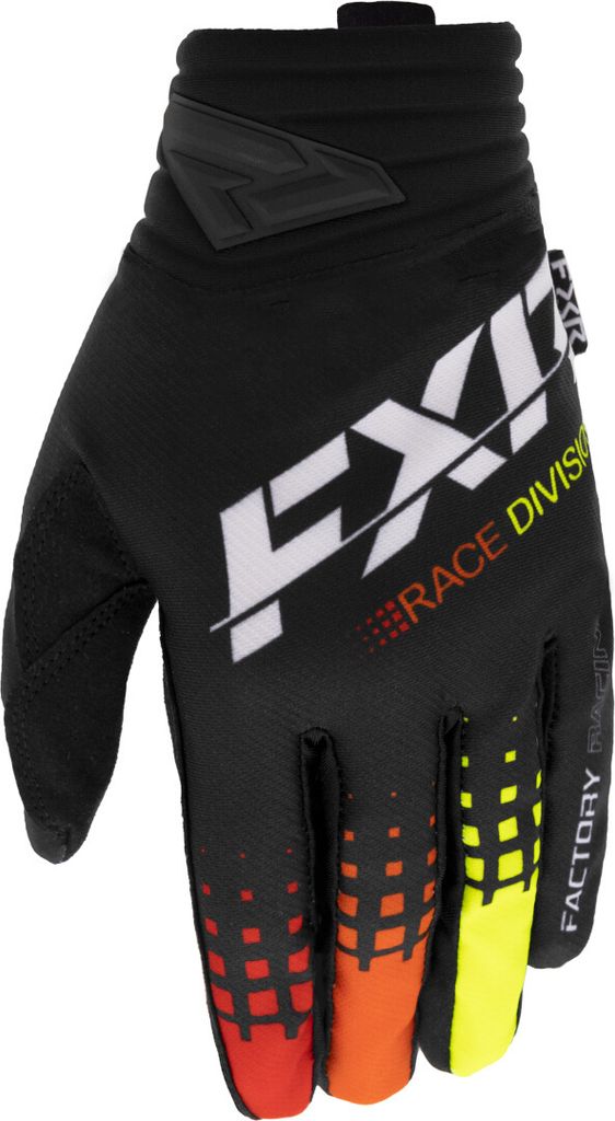 FXR Prime 2023 Motocross Handschuhe, schwarz/gelb, XL