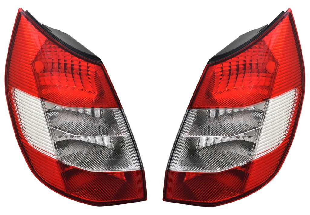 TYC Rückleuchten Set für Renault Scenic 2 JM 05-06 Rot Weiß