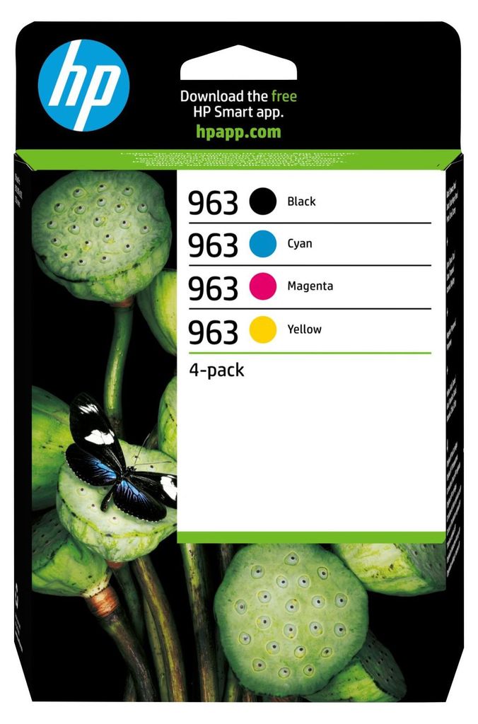 HP 963 Pack de 4 cartouches d'encre Noir/Cyan/Magenta/Jaune Image du produit 