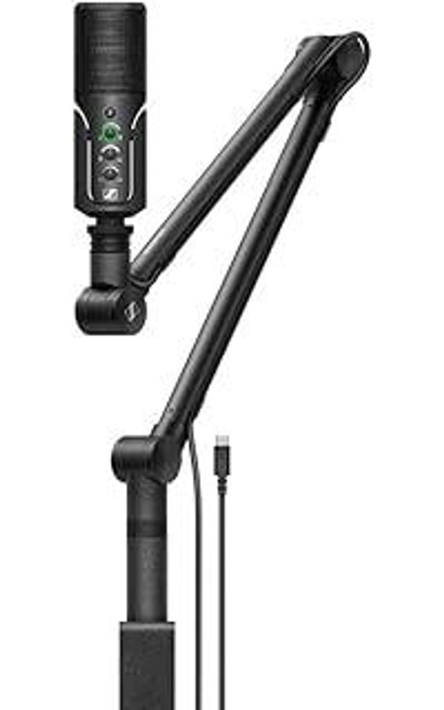 Sennheiser Profile Streaming Set mit USB-C Mikrofon, Boom Arm mit integrierter Kabelführung, 3m-USB-C-Kabel und Mikrofon-Aufbewahrungsbeutel | Sch...