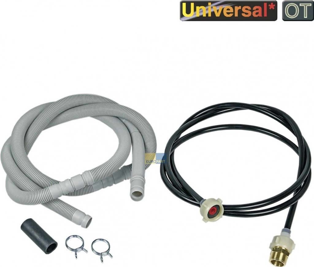 Bosch Siemens Zulaufschlauchverlängerung + Ablaufschlauchverlängerung 2m für Spülmaschine 350564, SGZ1010, SZ72010