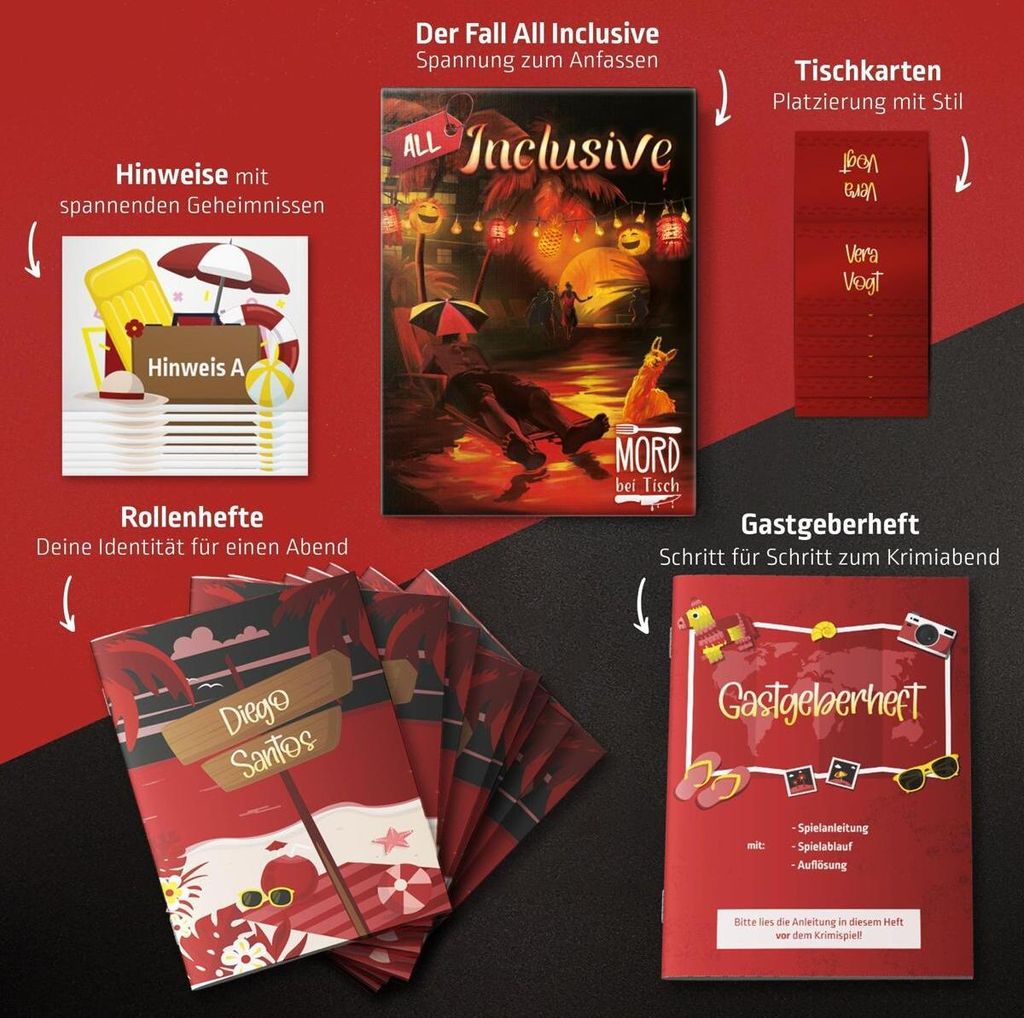 : Detektívna večera s plnou penziou pre 4–6 osôb Obrázok produktu 