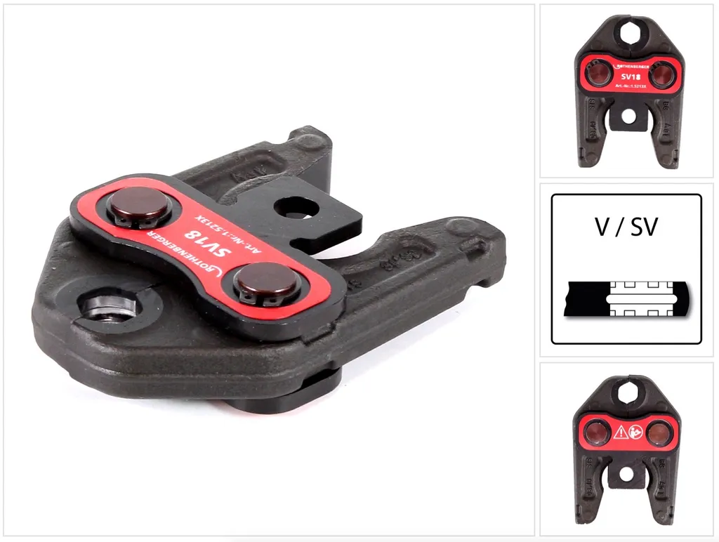 Rothenberger 015213X: Ganascia SV18 per Pressatrici 32kN - No Perdite