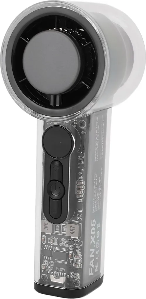 Ventilateur portable rechargeable USB avec affichage numérique LCD