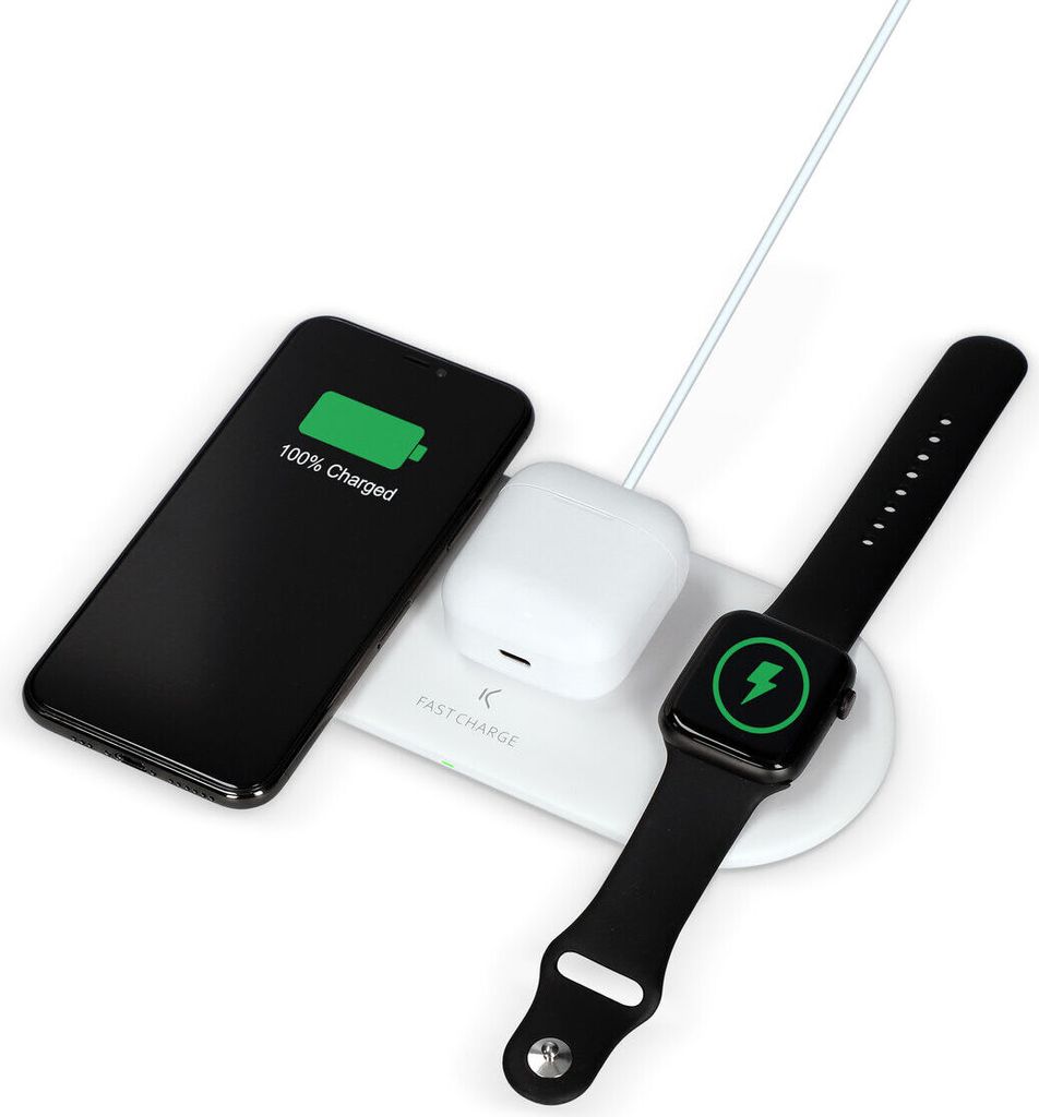Ksix BXCQI10QC02, Drinnen, AC, USB, Weiß