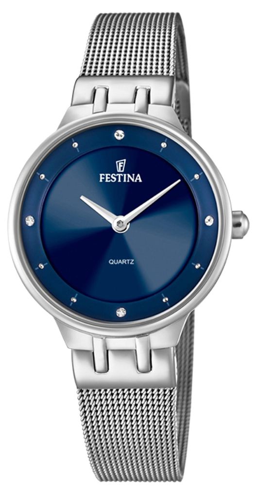 Zegarek damski Festina F20597-3 CYRKONIE srebrny Zdjęcie produktu 