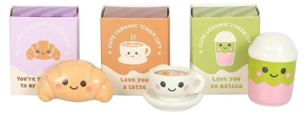 Set Kawaii Kafe Céramique pour Goûter et Petit-Déjeuner - Lot de 24 Pièces
