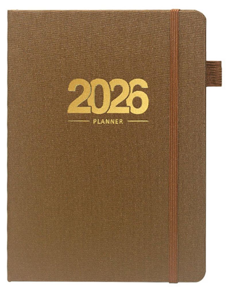 Akademischer Planer 2026, A5-Notizbuch mit Tagesplaner für Terminplanung, Tagebucheinträge und Zielverfolgung, 144 Seiten, professioneller Aufgab...