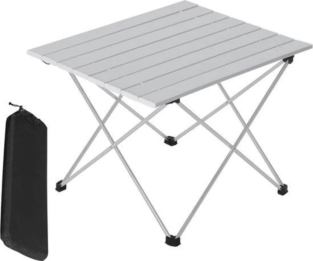 Table de camping pliable en alu : mobilier de jardin léger et compact