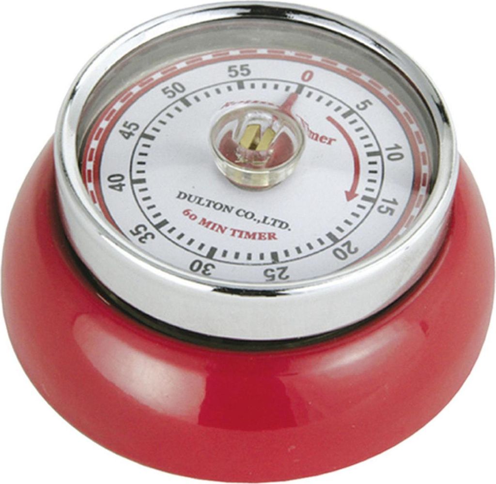 ZASSENHAUS timer look retrò 3cm Ø7cm rosso Immagine del prodotto 