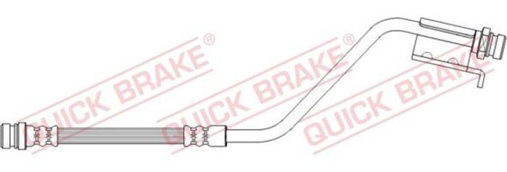 QUICK BRAKE 22.945 Bremsschlauch OE 587371P000 kompatibel mit iX20, Venga