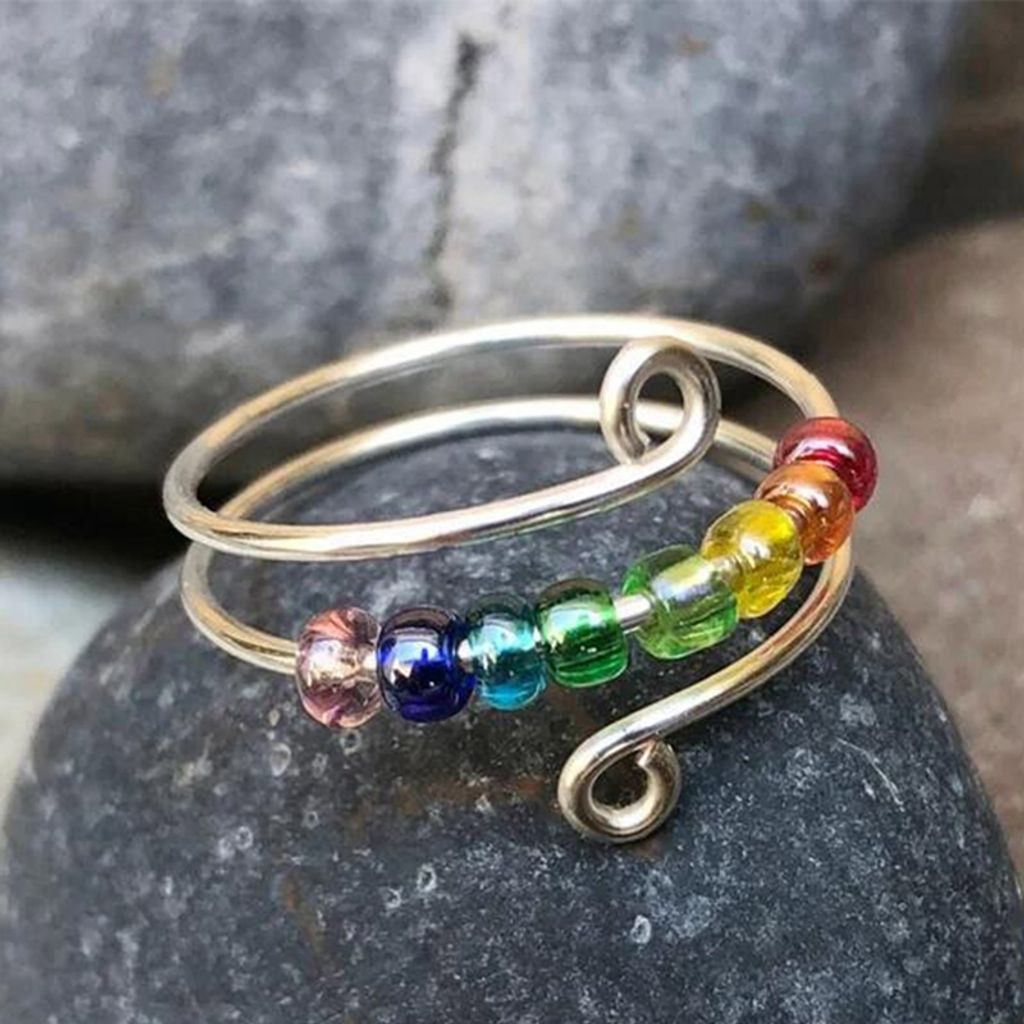 To My Daughter - Drive Away Your Anxiety Regenbogen Perlen Produktbild