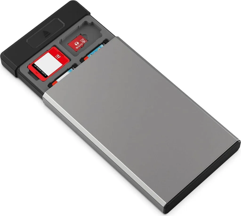 Boîte de jeu en métal pour Nintendo Switch avec 20 slots de cartes