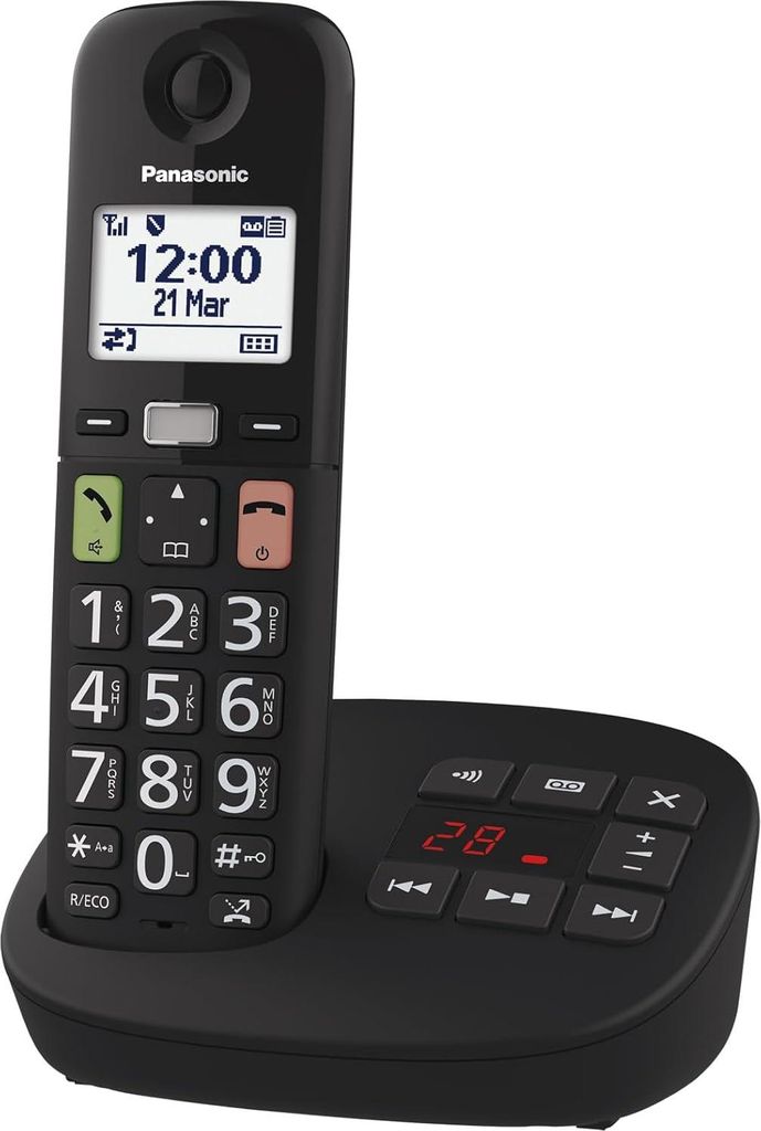 Panasonic KX-TGU130EXB, Analog/DECT telefon, Bezdrátové Obrázek produktu 