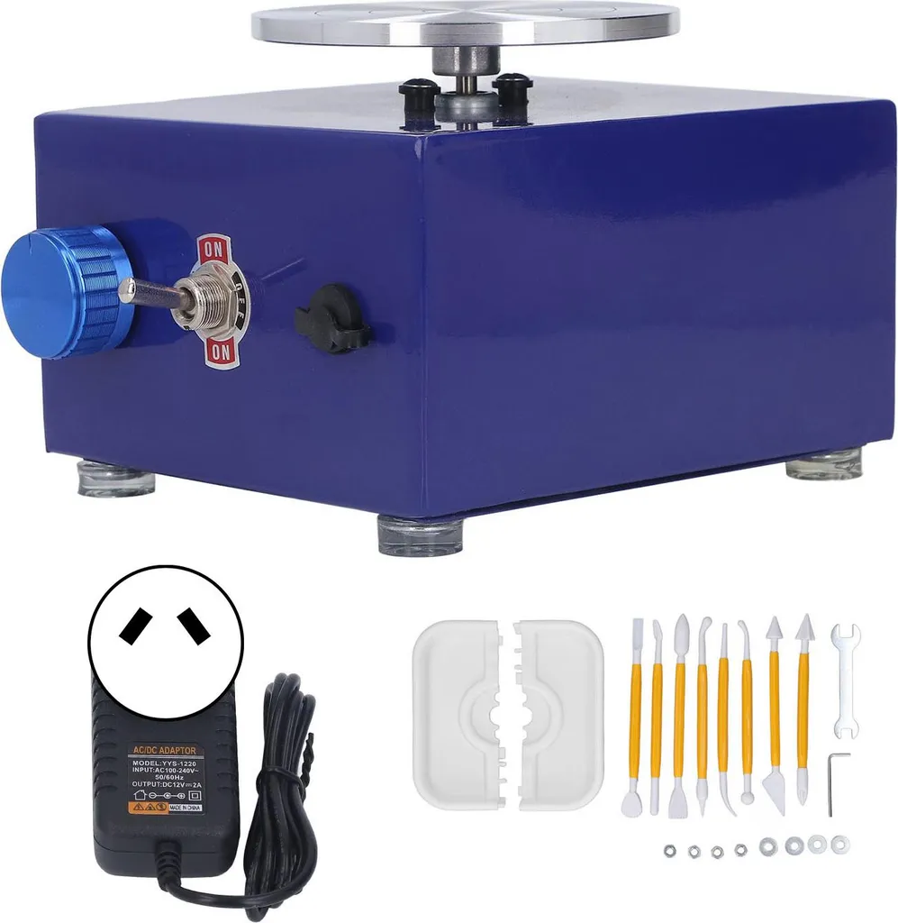Tour de potier compact anti-rouille pour sculpter sans encombrement