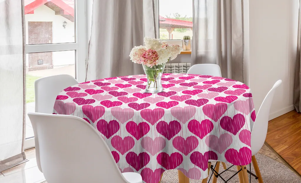 Tovaglia Circolare ABAKUHAUS Rosa Magenta | Decorazione Cucina Moderna